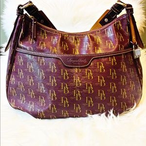 Dooney & Bourke Signature Burgundy Shoulder Bag